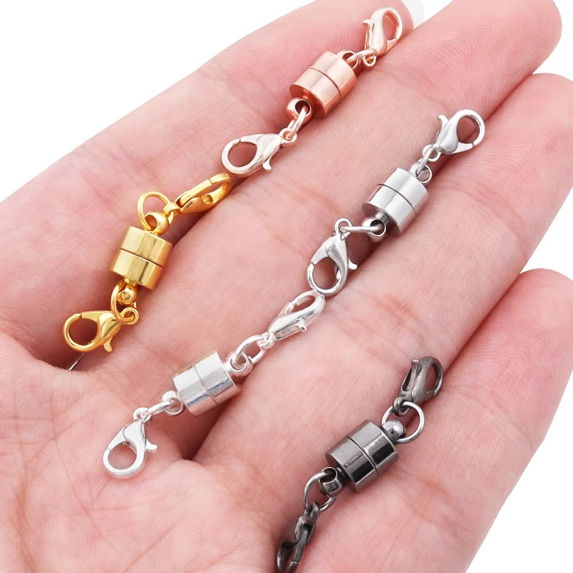 Jewelry Making Kit For Adults - 5Sets/Lot Magnetic Clasps With Lobster Clasps
