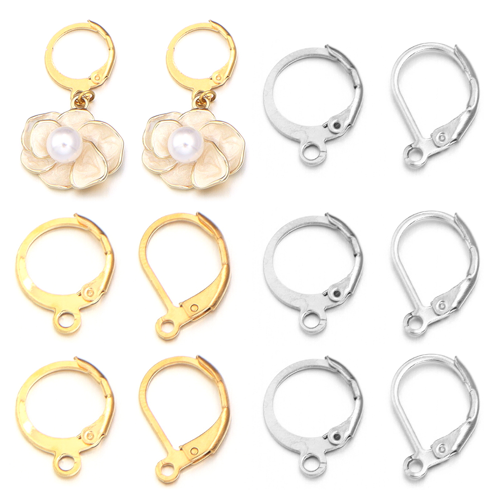 Jewelry Making Hobby - 20pcs/lot Stainless Steel Ear Hook Round
