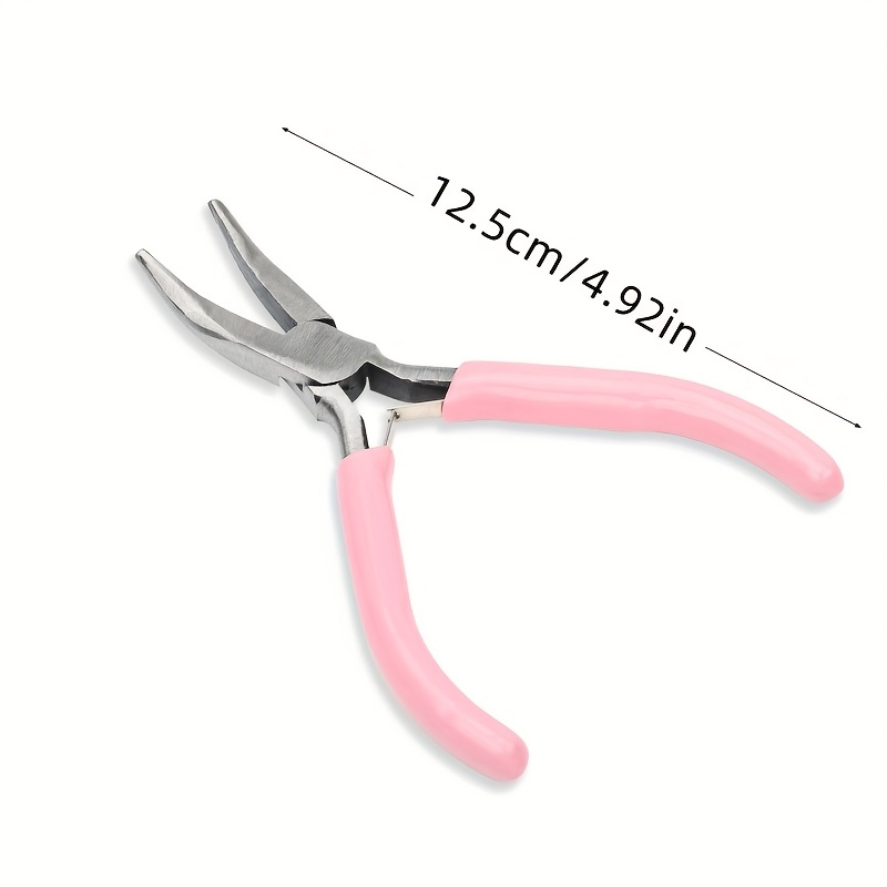 2pcs Curved Mouth Pliers Pink/ - огляд і ціна Jewelry Making Pliers