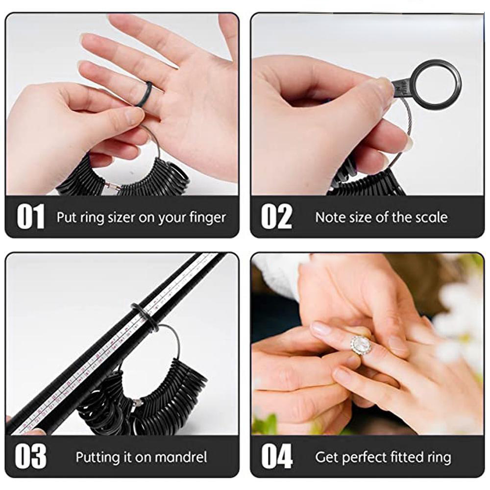 1Set Plastic Ring Sizer Kit -  - огляд і ціна Jewelry Making Uk