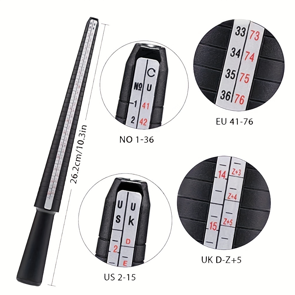 1Set Plastic Ring Sizer Kit -  - огляд і ціна Jewelry Making Uk