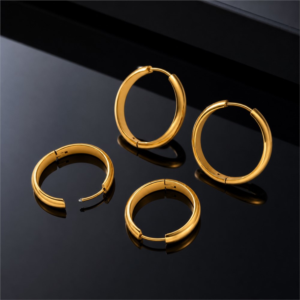 4Pcs Stainless Steel Round Hoo - огляд і ціна Jewelry Making Charms