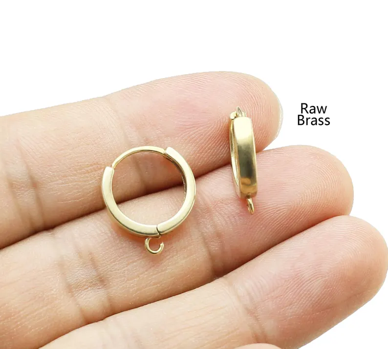 10pcs Brass Ear Hoops, Leverba - огляд і ціна Jewelry Making Hobby