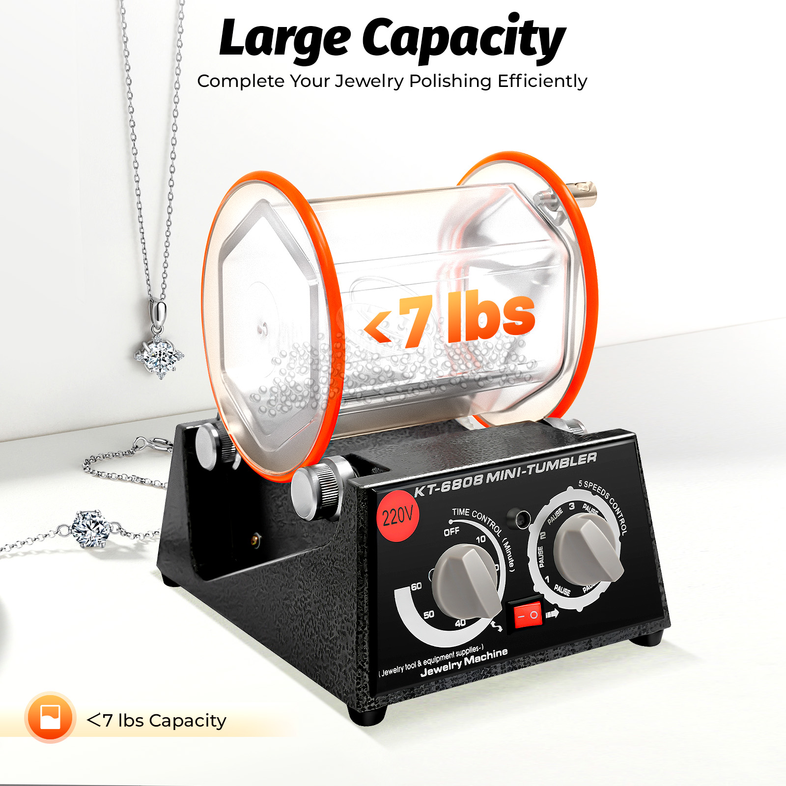 5 Gears Electric Polisher, 60W - огляд і ціна Jewelry Making Uk