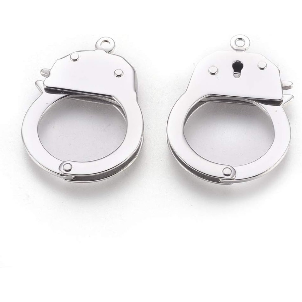 1 pc Stainless Steel Handcuffs - огляд і ціна Jewelry Making Charms