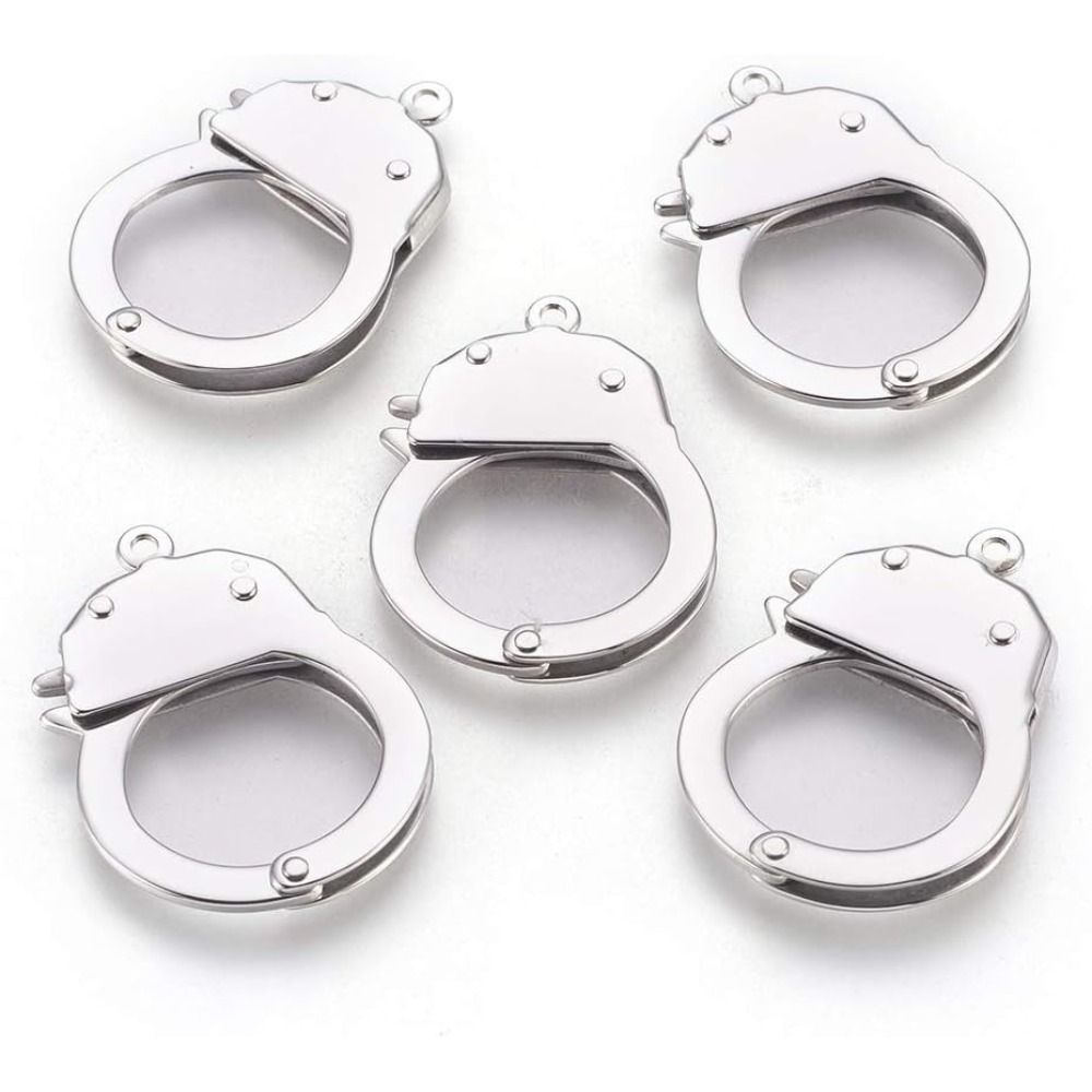 1 pc Stainless Steel Handcuffs - огляд і ціна Jewelry Making Charms