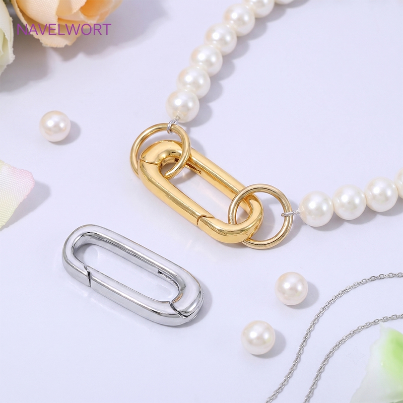 1/2/4Pcs 18K Gold Plated Oval  - огляд і ціна Jewelry Making Hobby