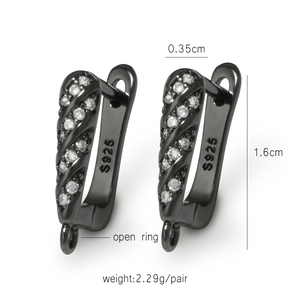 YANASI 1 Pair Gun Black  Brass - огляд і ціна Jewelry Making Kit For Adults
