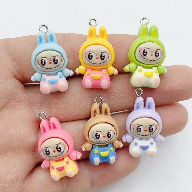 10Pcs Kawaii Rabbit Strawberry - огляд і ціна Jewelry Making Charms
