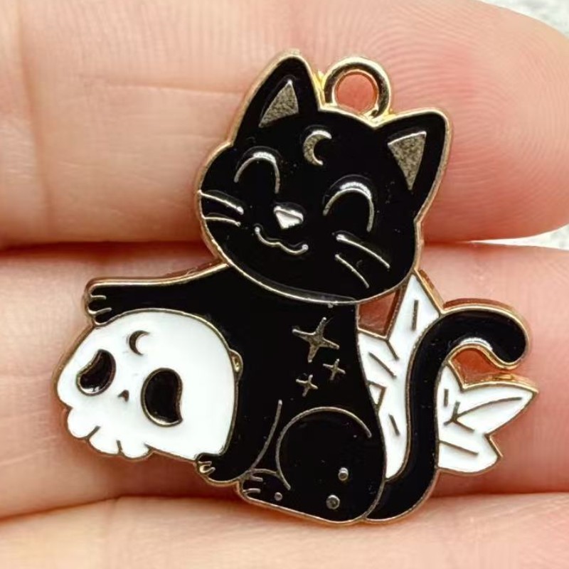 10pcs Original Alloy Enamel Bl - огляд і ціна Jewelry Making Charms