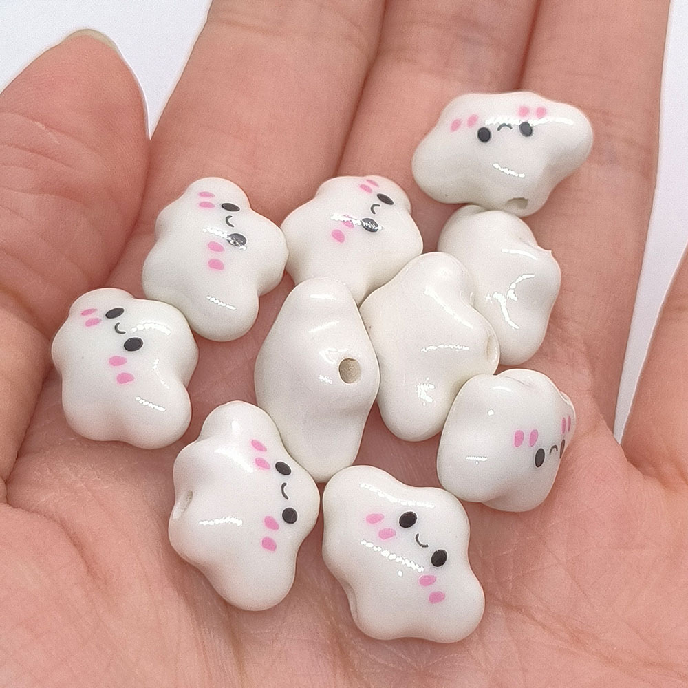10pcs Colorful Chubby Smiling  - огляд і ціна Jewelry Making Event
