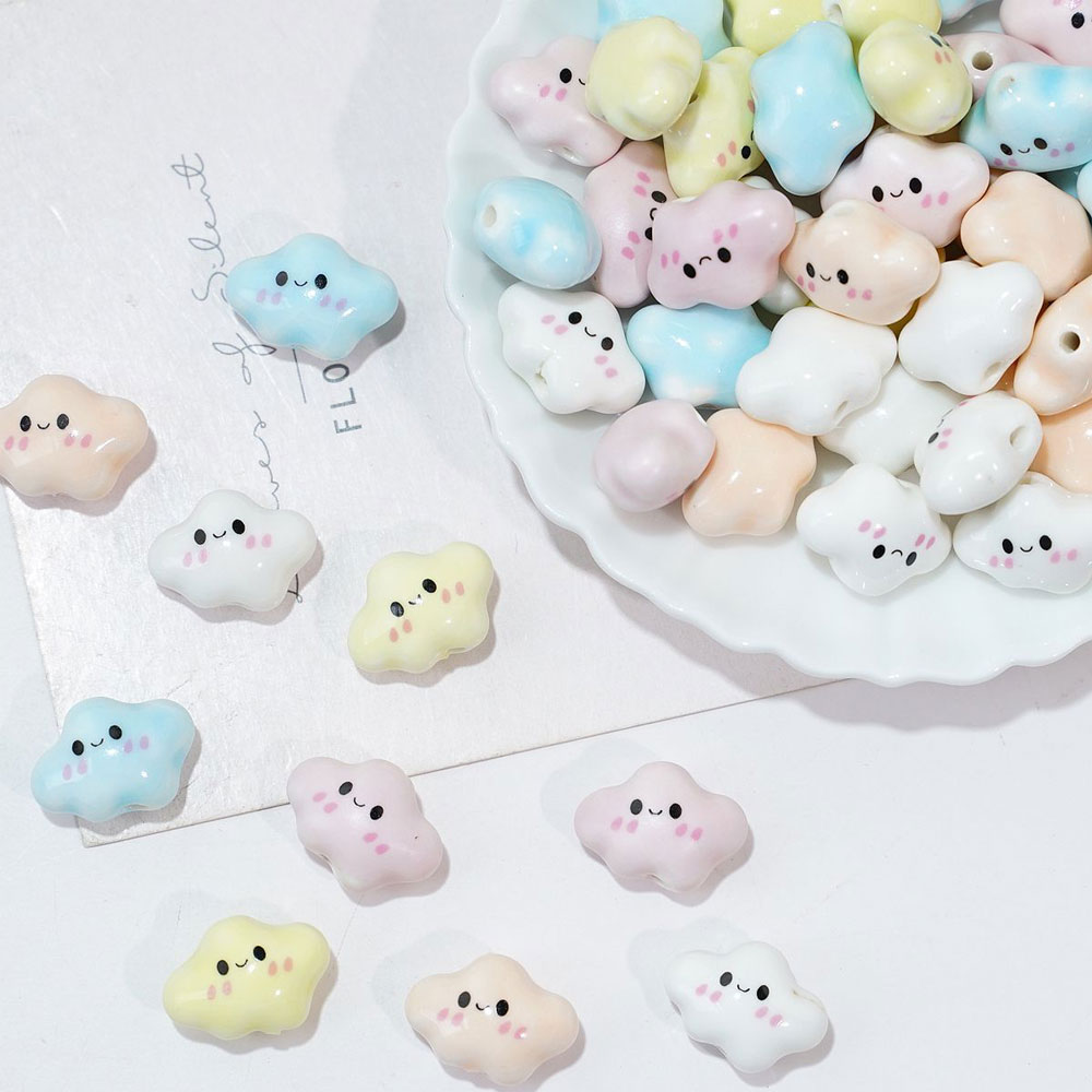 10pcs Colorful Chubby Smiling  - огляд і ціна Jewelry Making Event