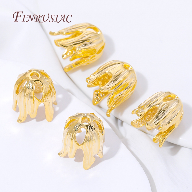 18K Gold Plated Tassel End Cap - огляд і ціна Jewelry Making Supplies Wholesale