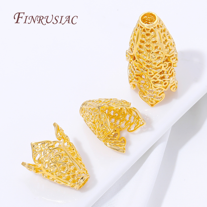 18K Gold Plated Tassel End Cap - огляд і ціна Jewelry Making Supplies Wholesale