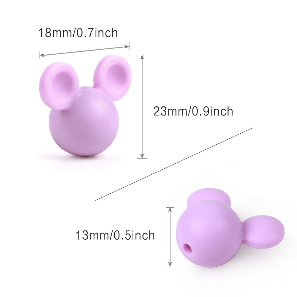 10pcs Silicone Beads Mouse Hea - огляд і ціна Jewelry Making Jig