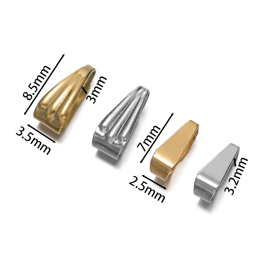 50Pcs/Pack Stainless Steel Buc - огляд і ціна Jewelry Making Charms