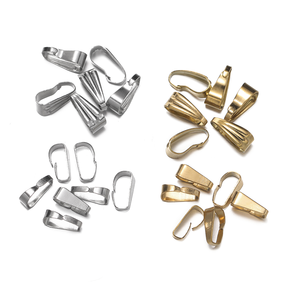 50Pcs/Pack Stainless Steel Buc - огляд і ціна Jewelry Making Charms