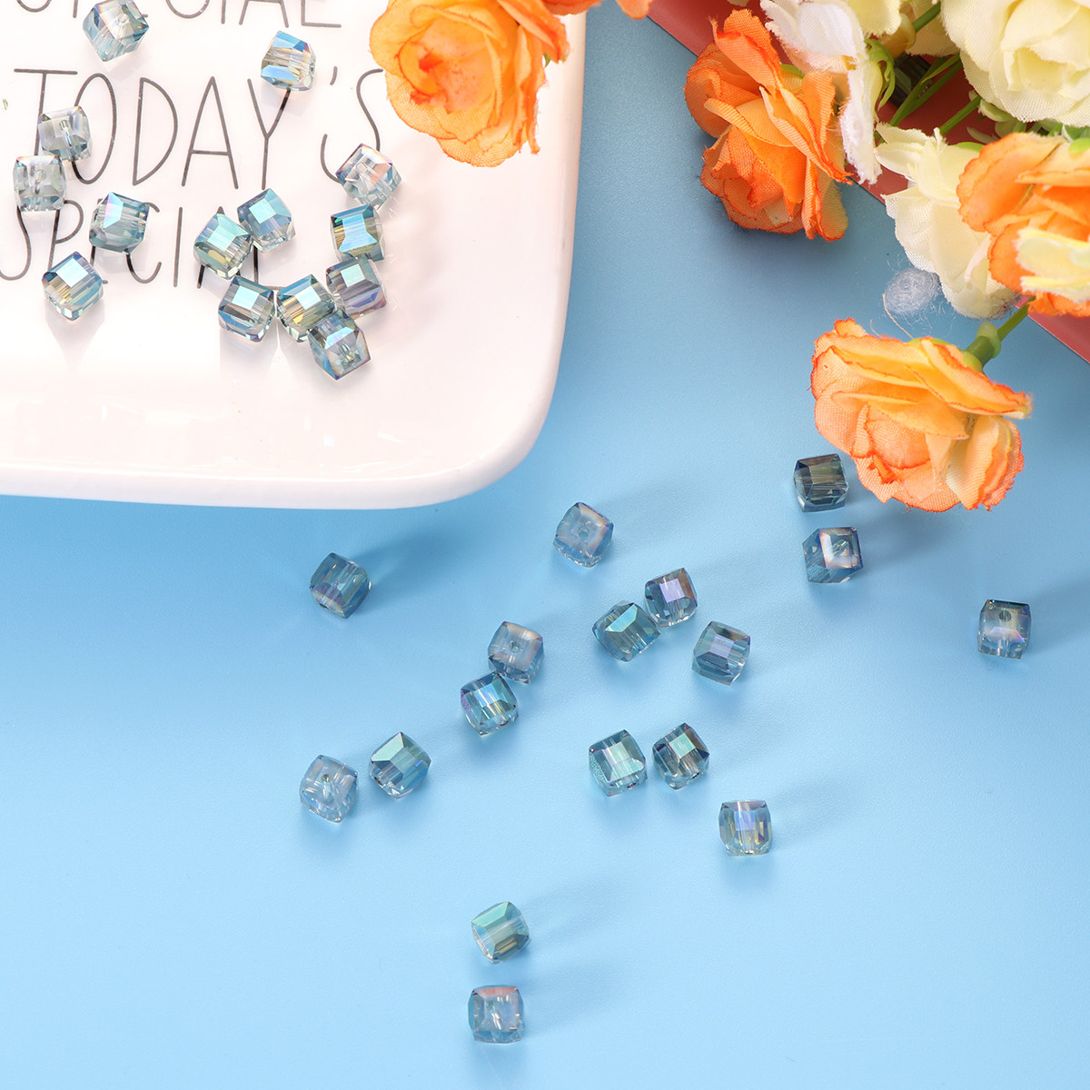 50Pcs Safe Smooth Crystal Bead - огляд і ціна Jewelry Making The Well
