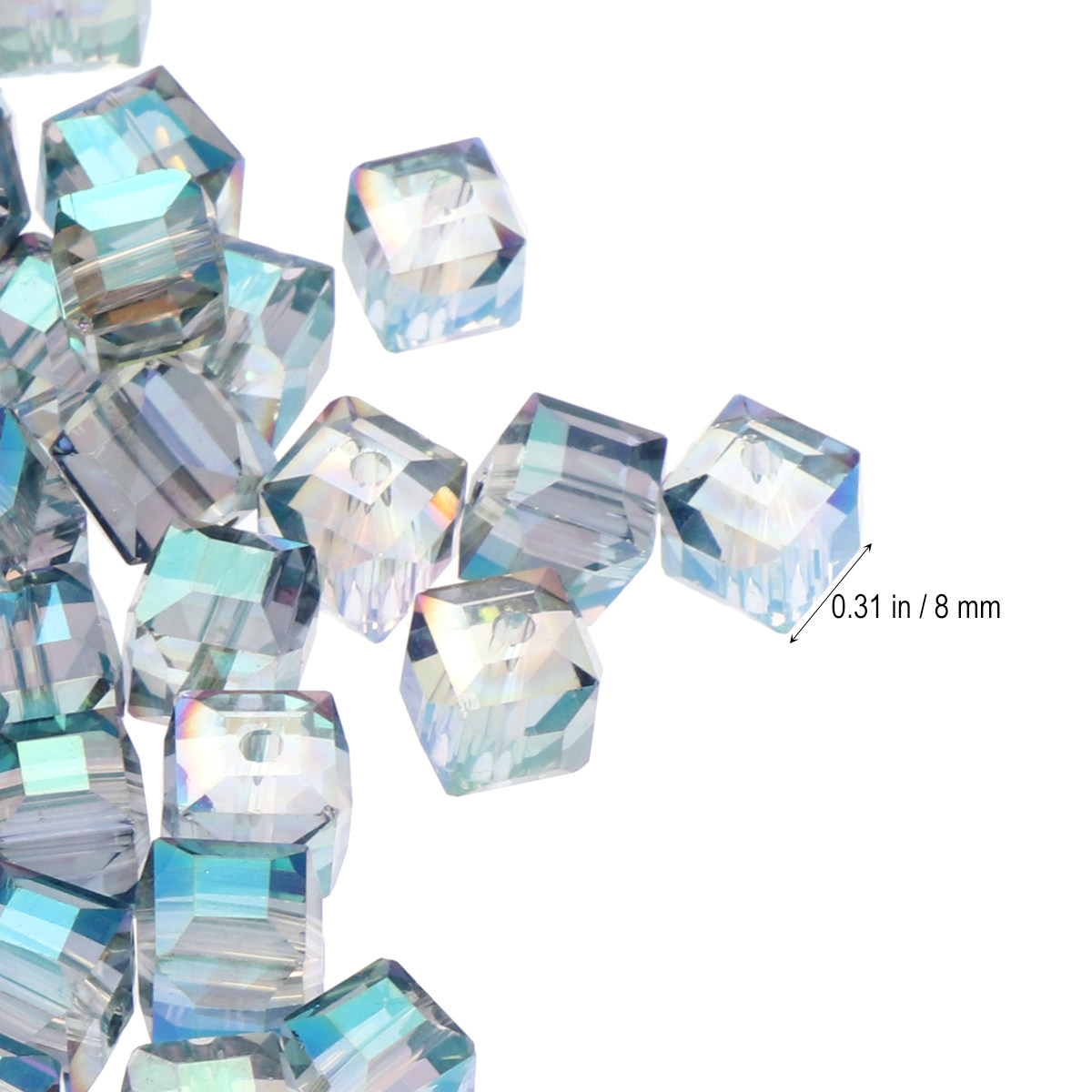 50Pcs Safe Smooth Crystal Bead - огляд і ціна Jewelry Making The Well