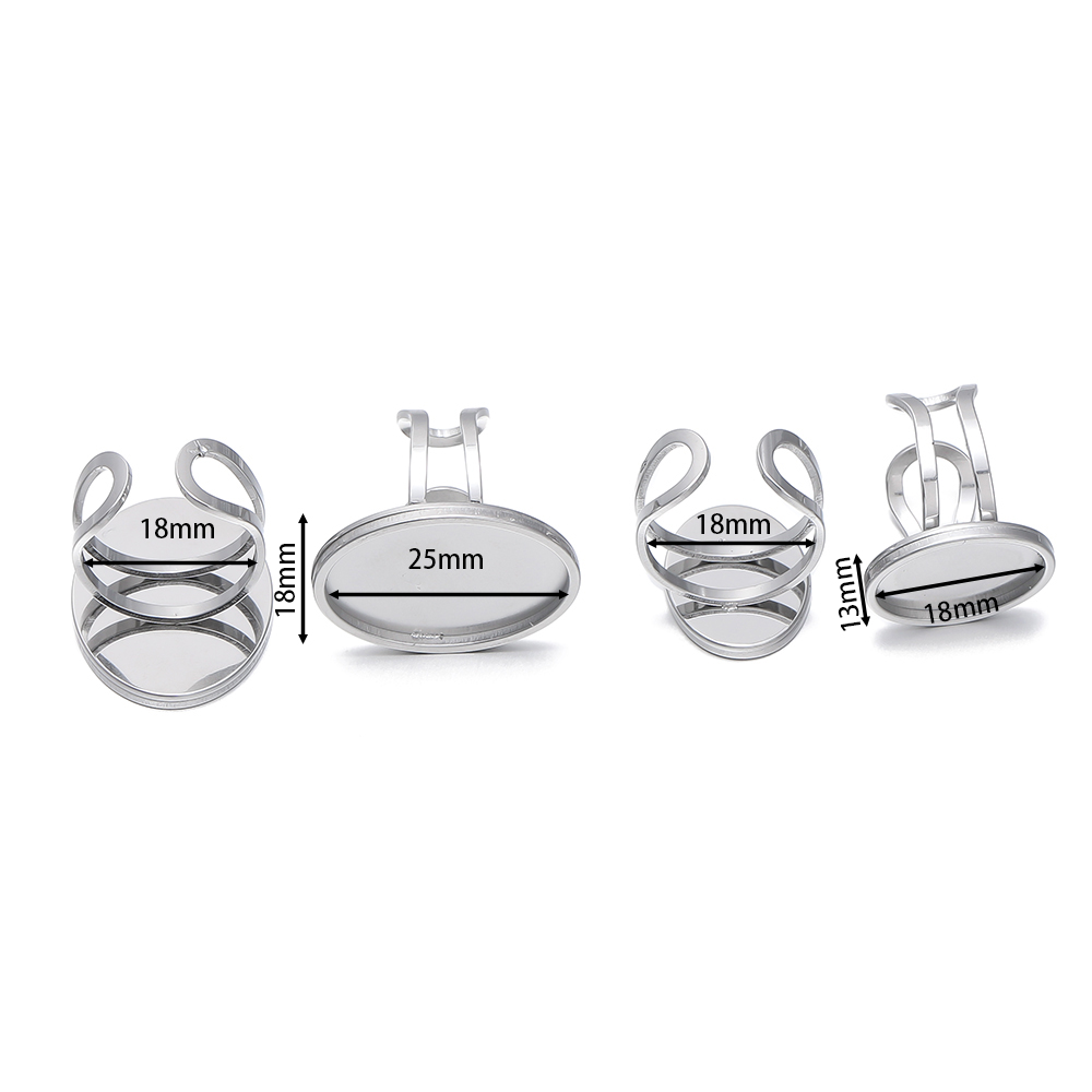 5Pcs/Lot Stainless Steel Open  - огляд і ціна Jewelry Making Ring Tool