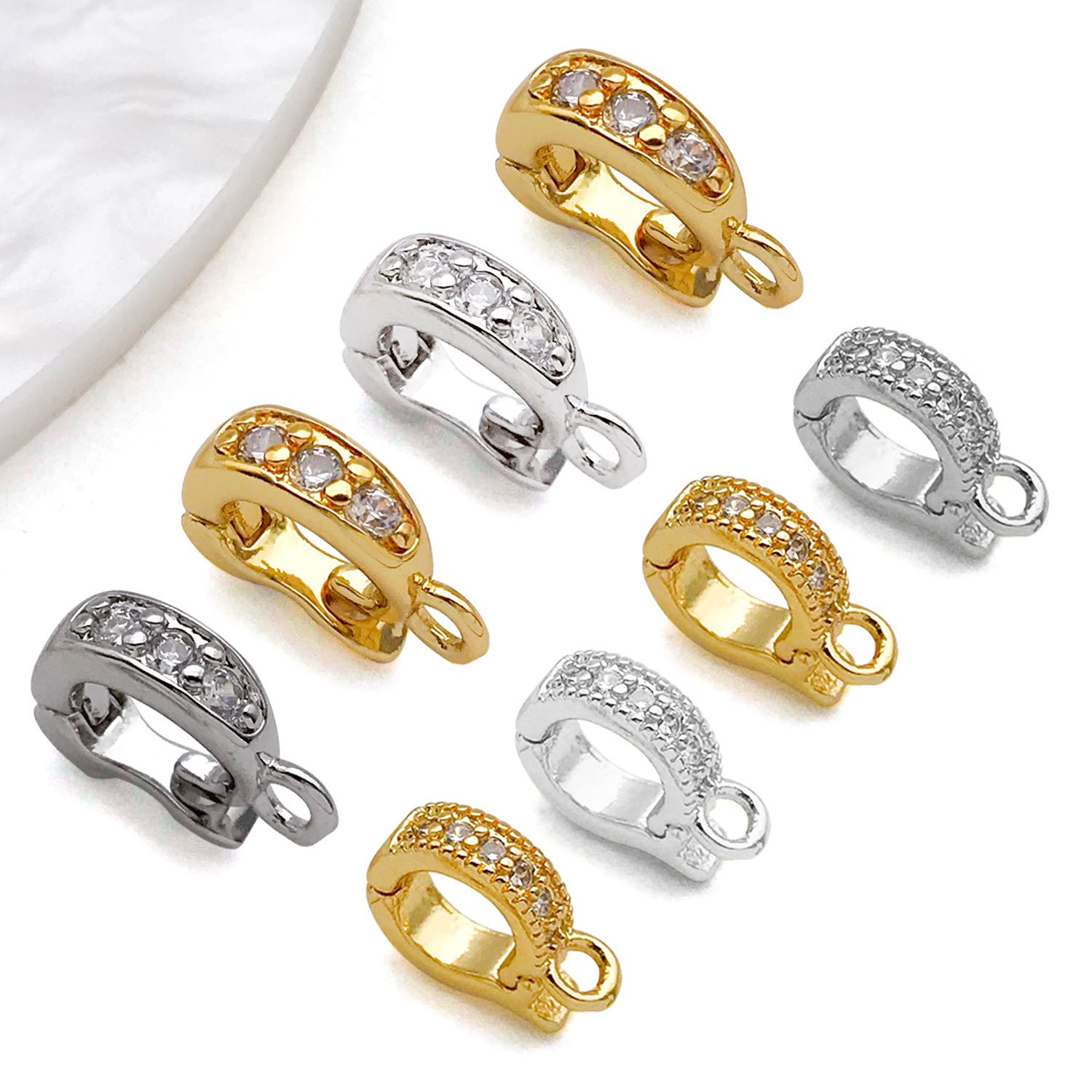 5pcs 18K Real Gold Plated Bras - огляд і ціна Jewelry Making Charms
