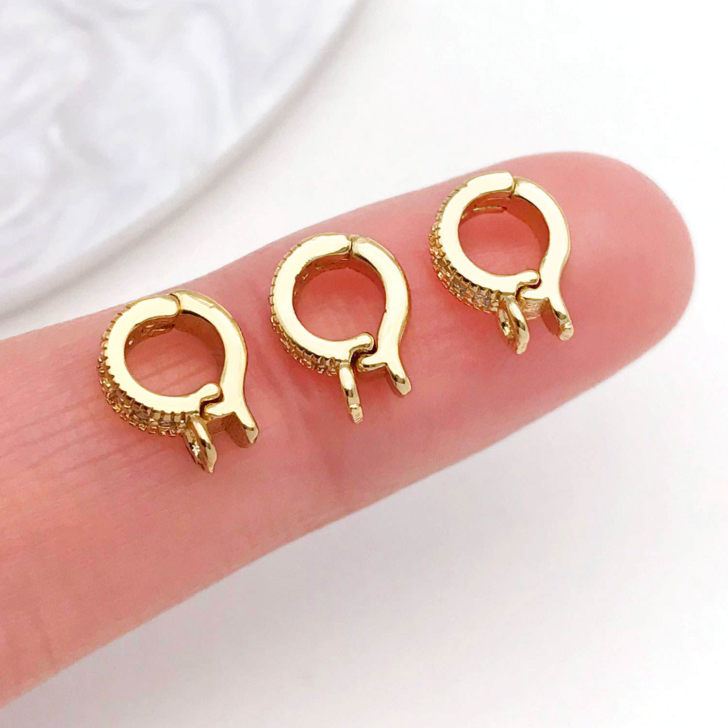 5pcs 18K Real Gold Plated Bras - огляд і ціна Jewelry Making Charms