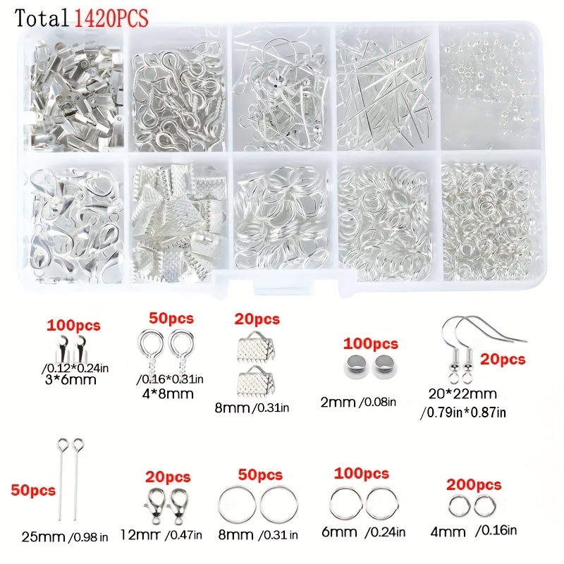 1420pcs 1box Jewelry Findings  - огляд і ціна Jewelry Making Ring Tool
