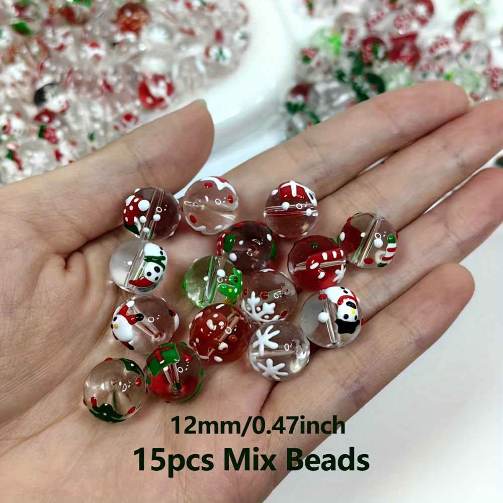 15Pcs 12mm Christmas transpare - огляд і ціна Jewelry Making Event