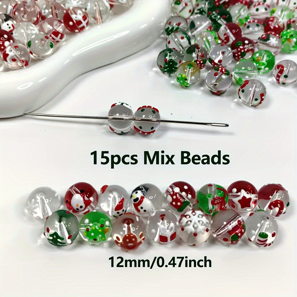 15Pcs 12mm Christmas transpare - огляд і ціна Jewelry Making Event
