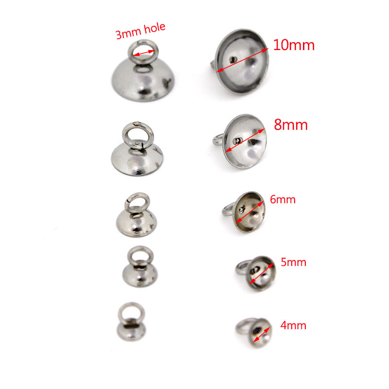 20Pcs 4/5/6/8/10mm Stainless S - огляд і ціна Jewelry Making Charms