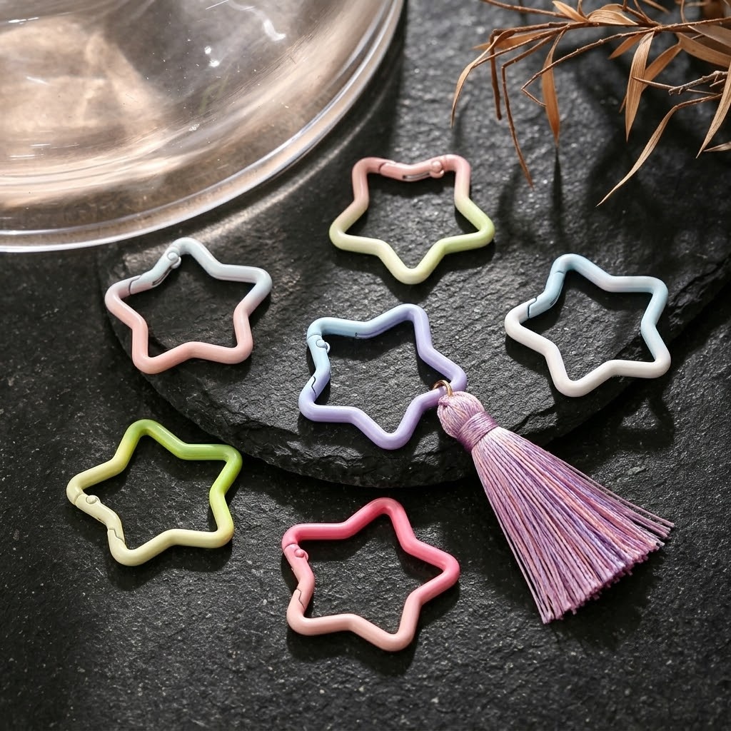 5PCS Gradient Star Shape Sprin - огляд і ціна Jewelry Making Charms