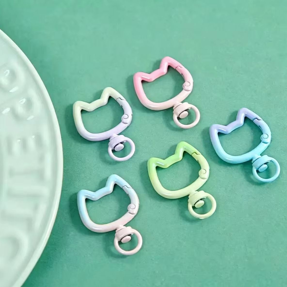 5-10PCS Gradient Cute Cat Clas - огляд і ціна Jewelry Making Hobby