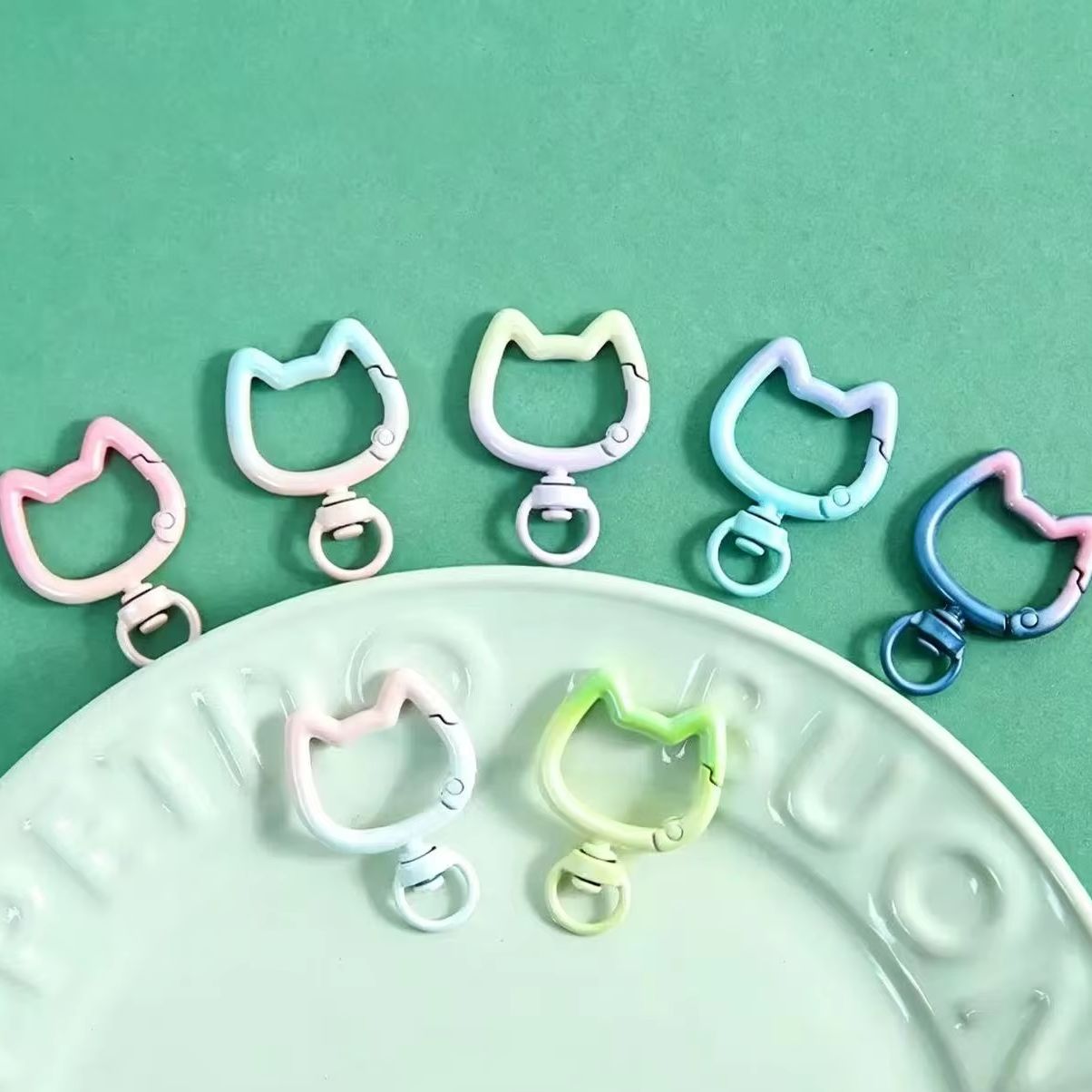 5-10PCS Gradient Cute Cat Clas - огляд і ціна Jewelry Making Hobby